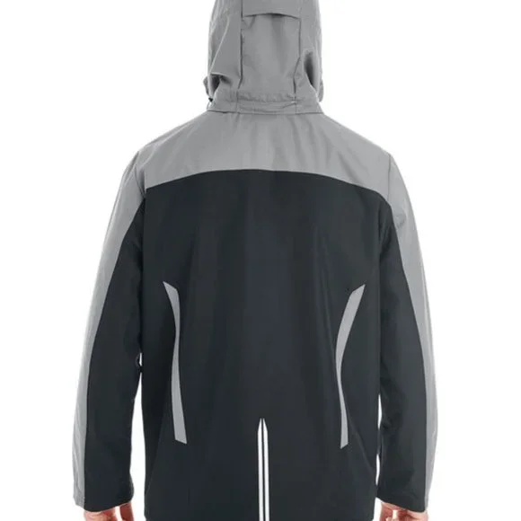 North End Apparel Interactive Colour Block Shell, Large, Black/Graphite/Red - Picture 10 of 10